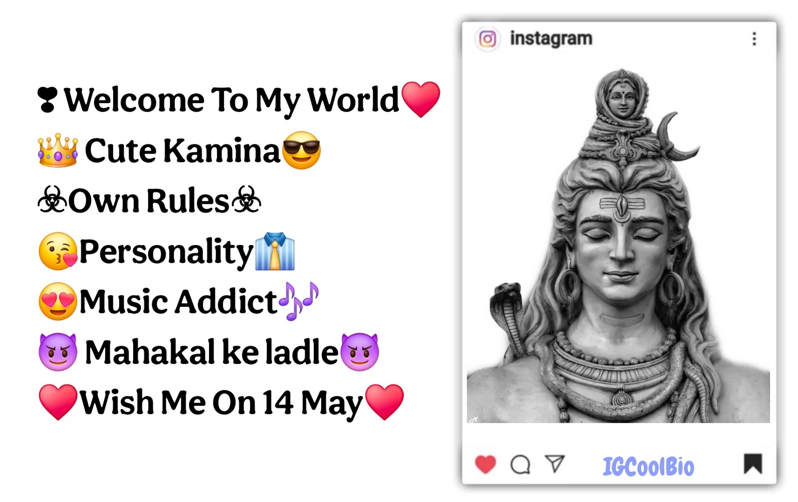 Mahadev Instagram Bio