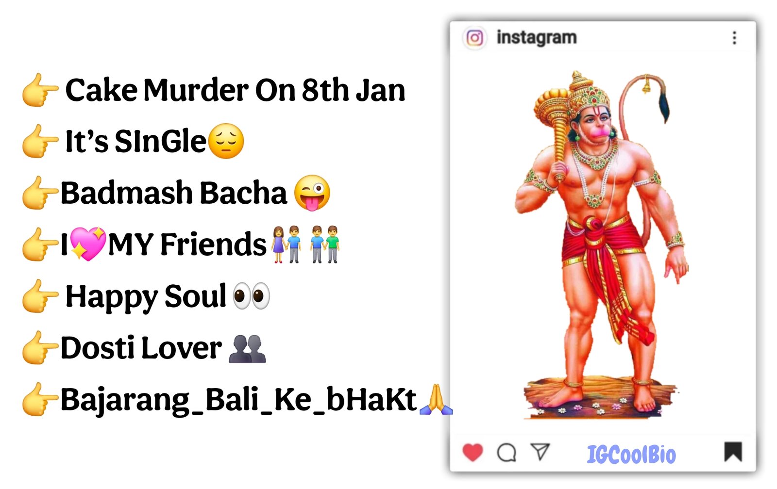 Instagram Bio For Hanuman Ji Bhakt