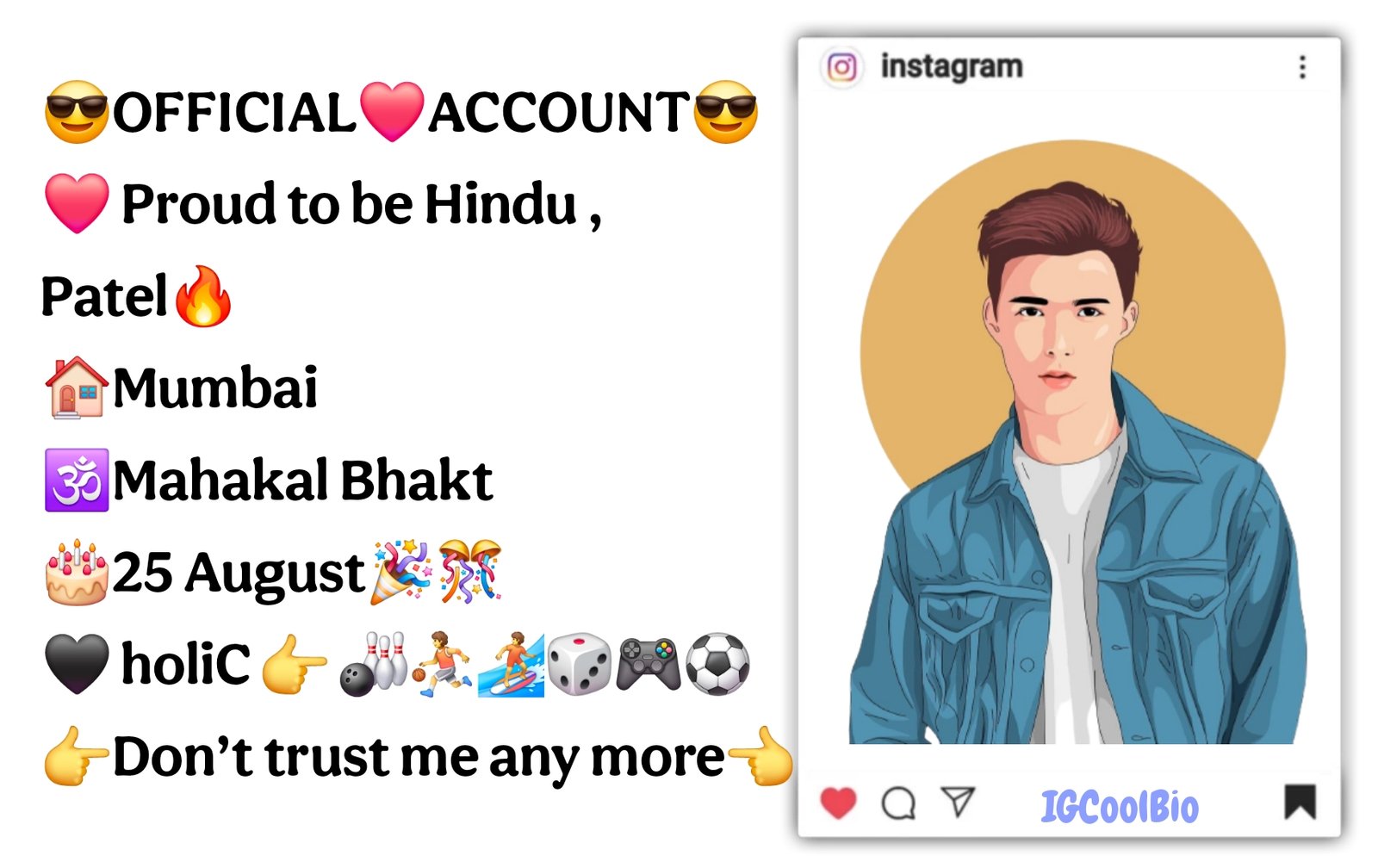 Instagram Bio For Patel