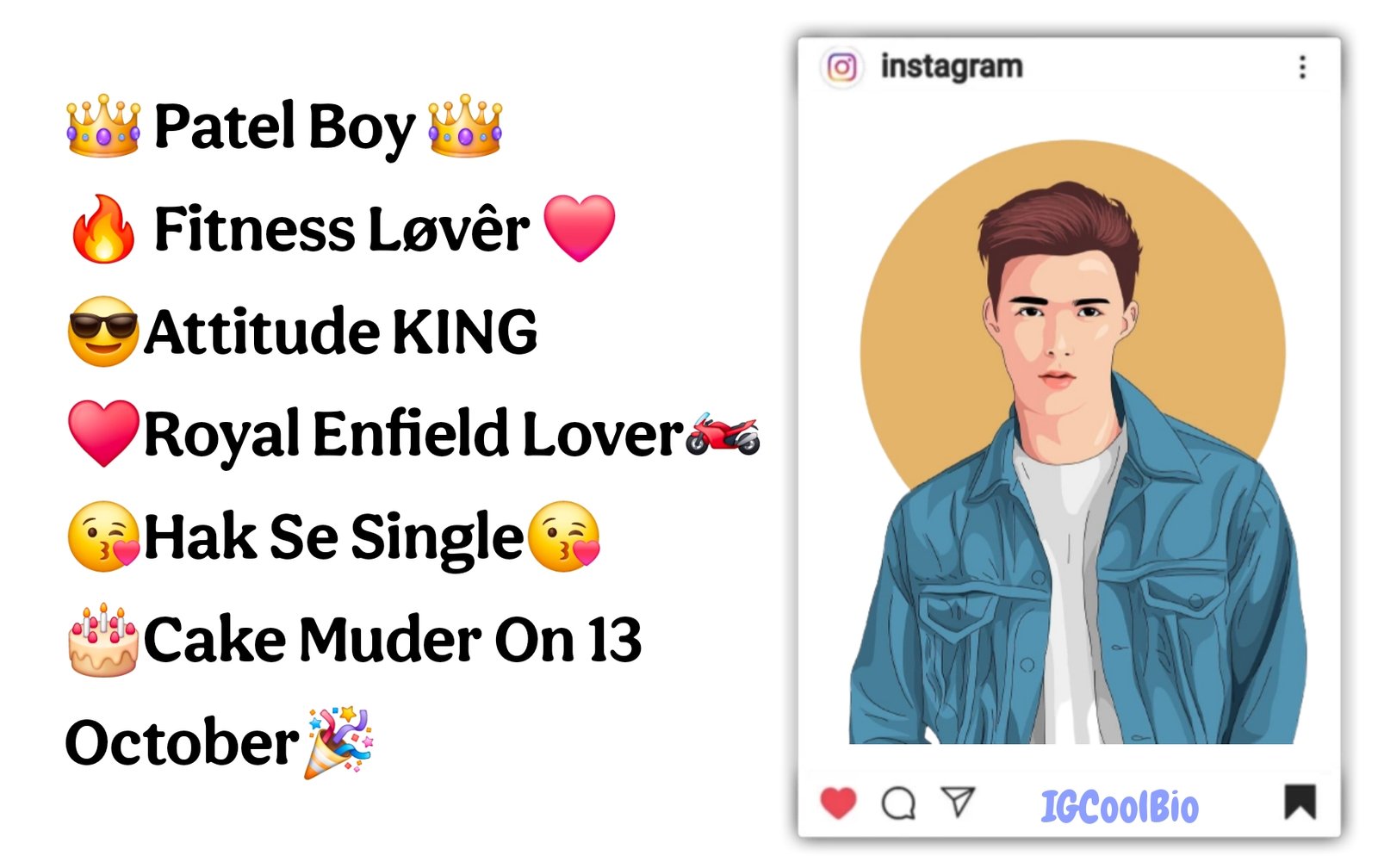 Attitude Patel Bio For Instagram