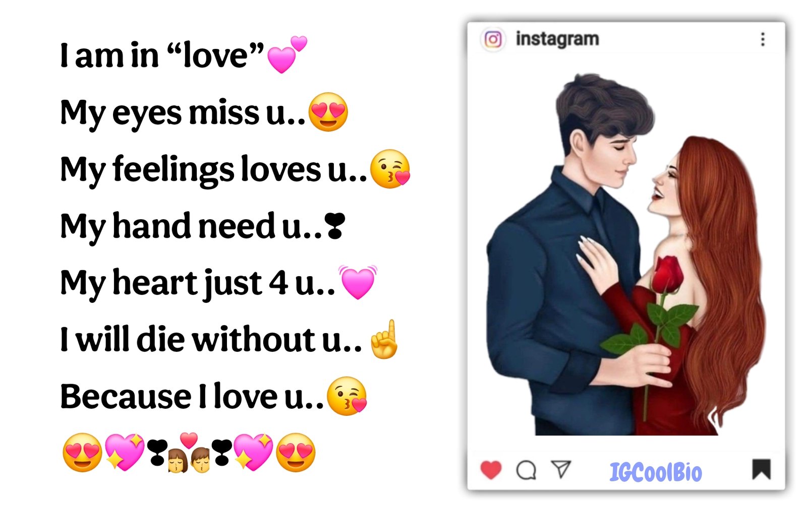 Cute Instagram Bio For Lovers