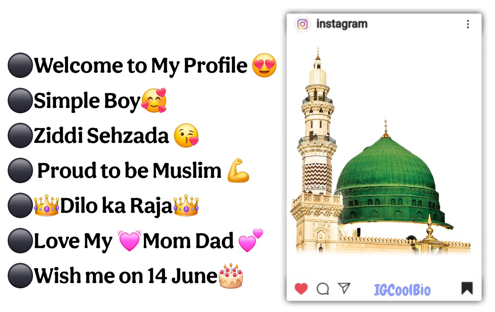 Instagram Bio For Muslim Boys