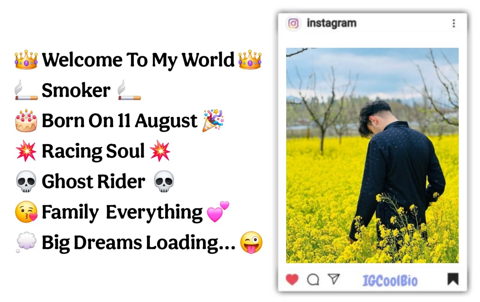 Instagram Bio For Boys (2) Instagram Bio For Boys