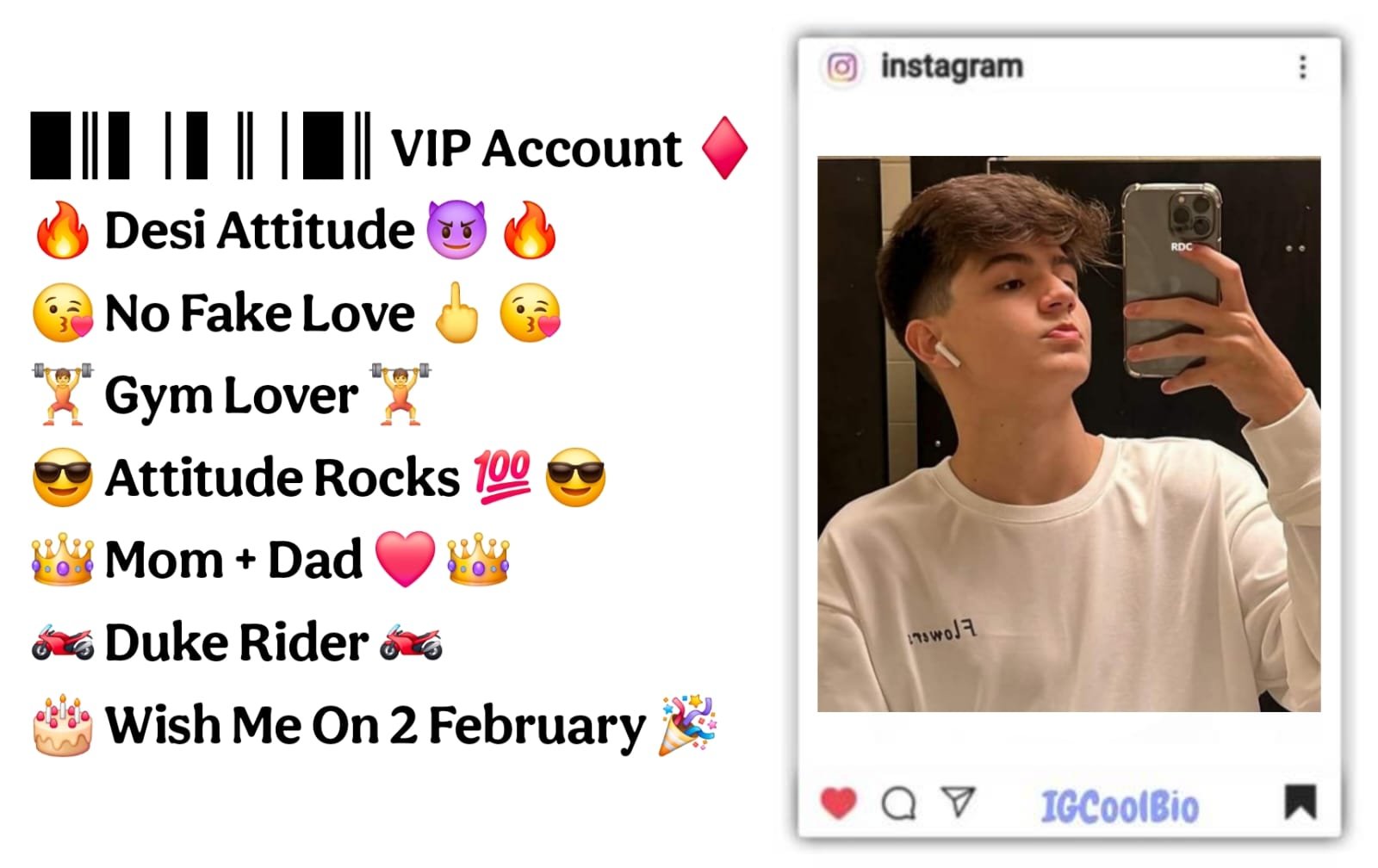 Instagram Bio For Boys (3) Instagram Vip Bio