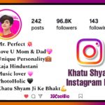 Khatu Shyam Bio For Instagram