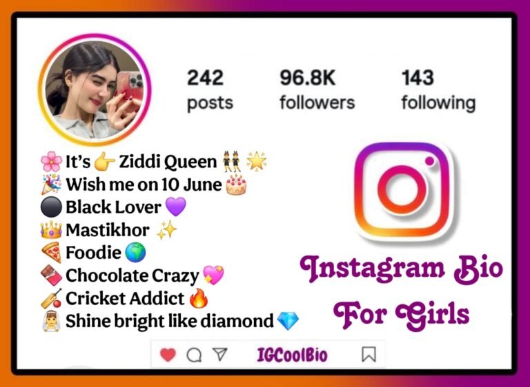 Instagram Bio For Girls